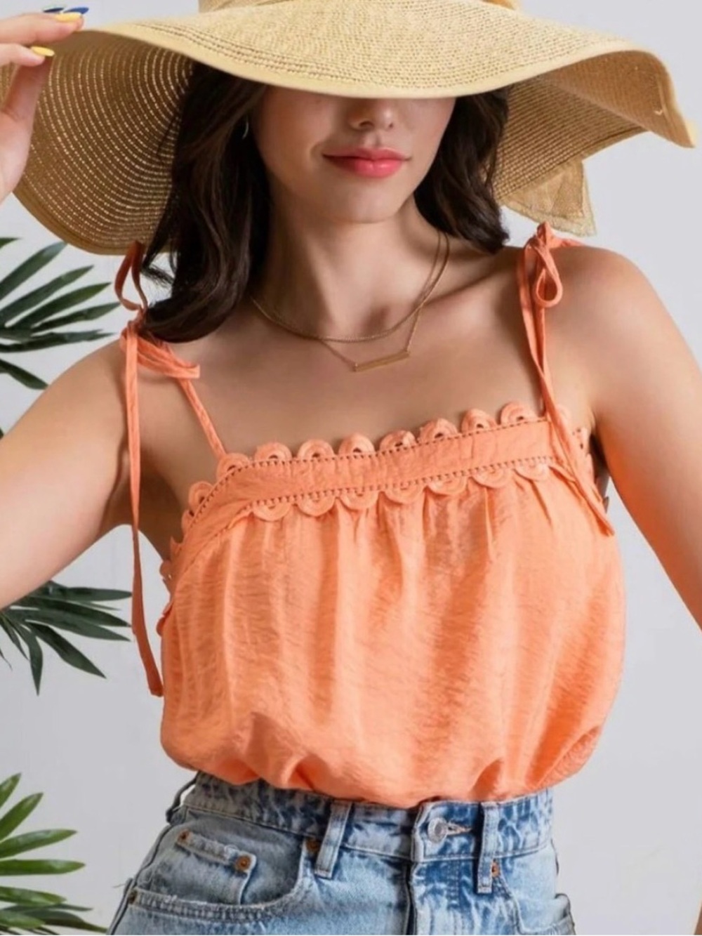 Blu Pepper Creamsicle Crop Tank